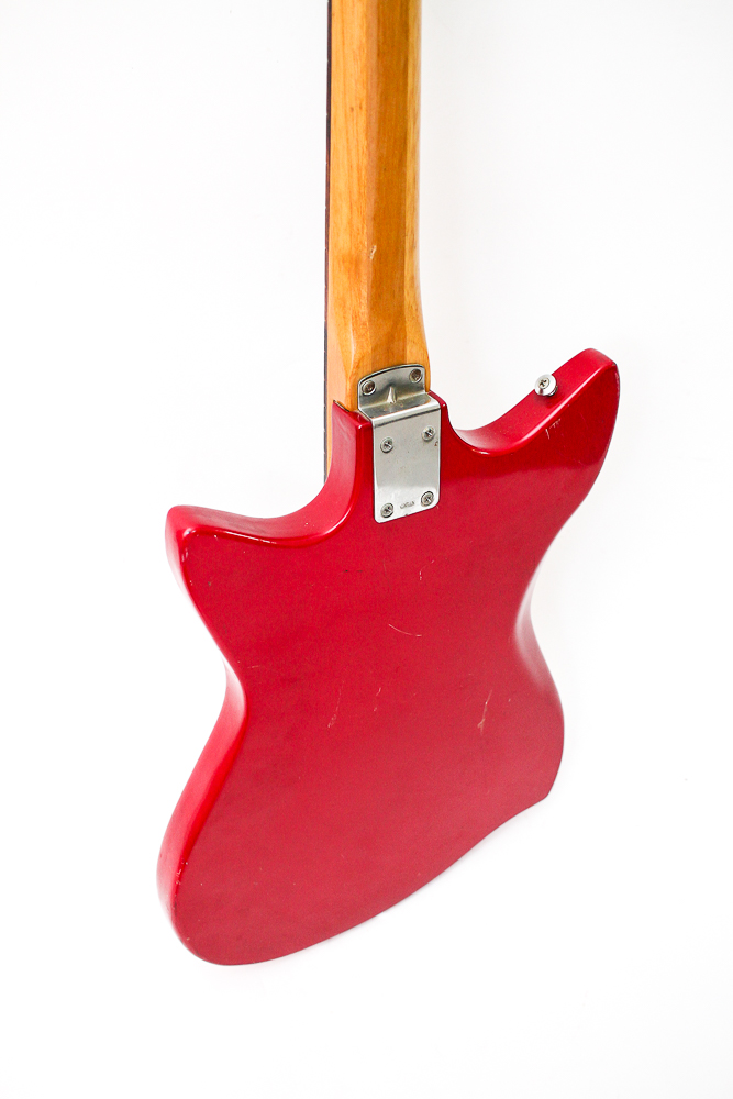 Vintage Zenon Victoria Style Electric Guitar in Red