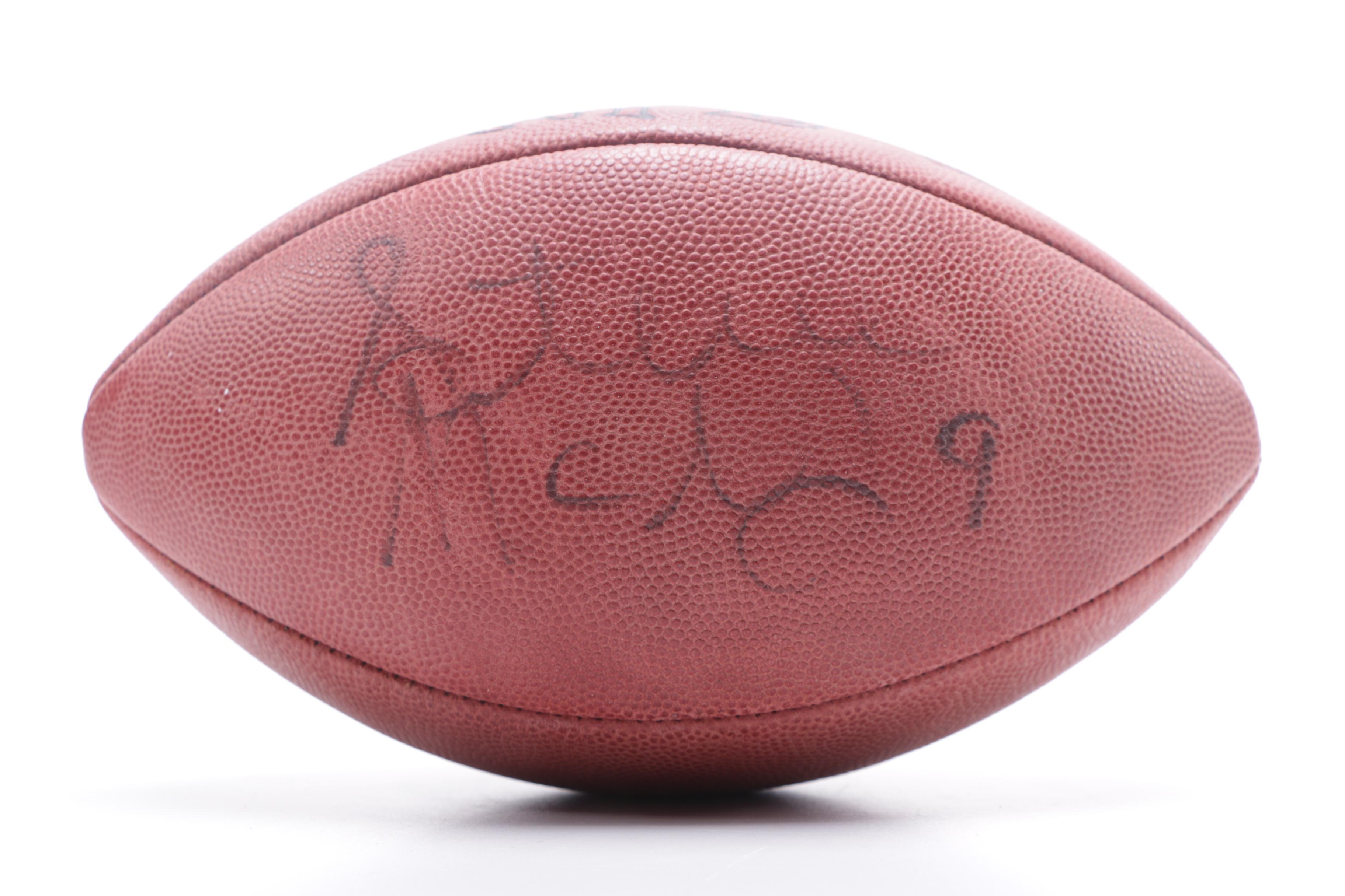 Steve McNair Autographed Football