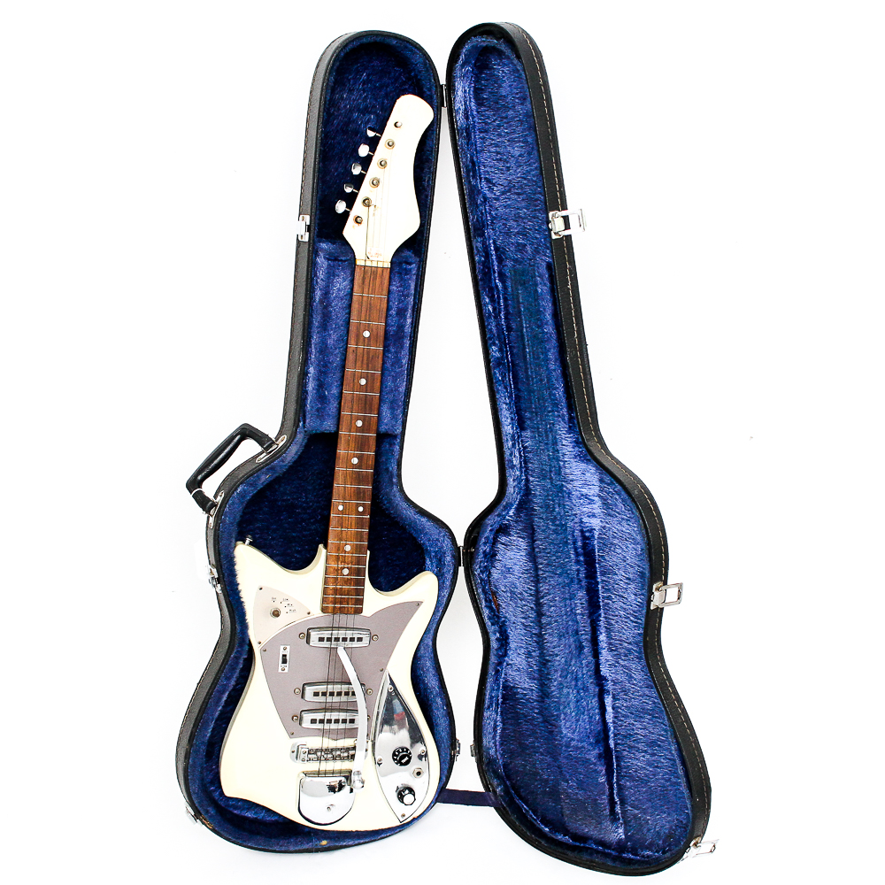 Vintage Zenon Victoria Style Electric Guitar and Case | EBTH