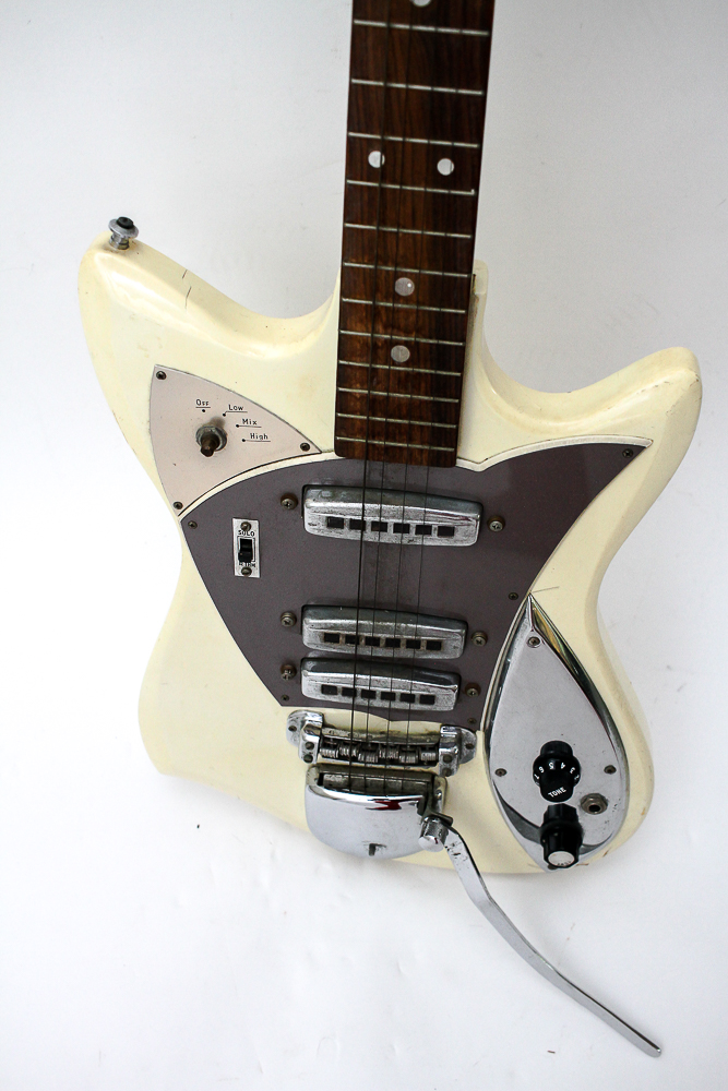 Vintage Zenon Victoria Style Electric Guitar and Case