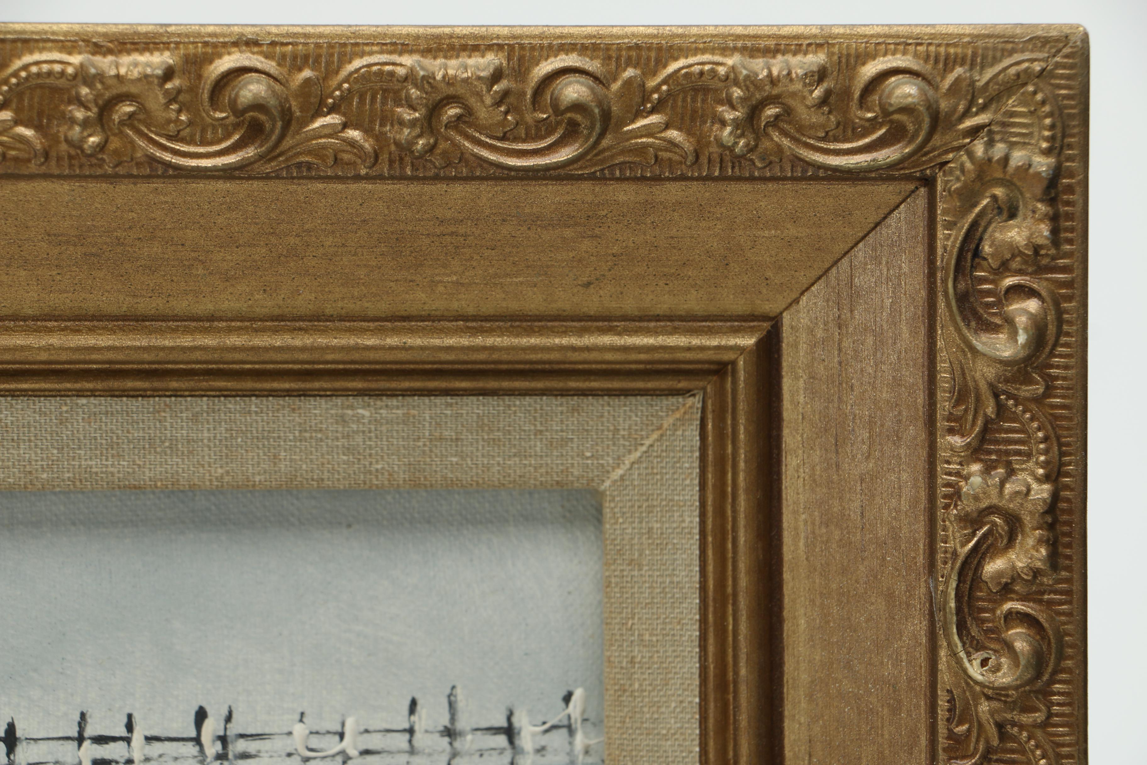 Vitelli Oil on Canvas Painting of Cityscape