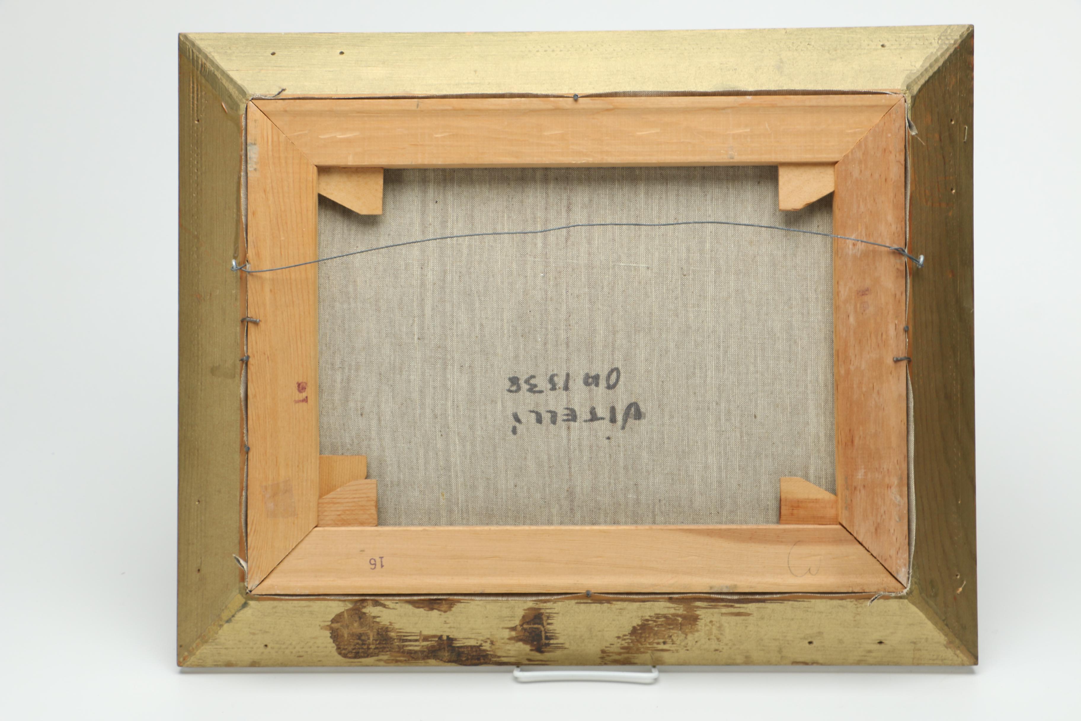 Vitelli Oil on Canvas Painting of Cityscape