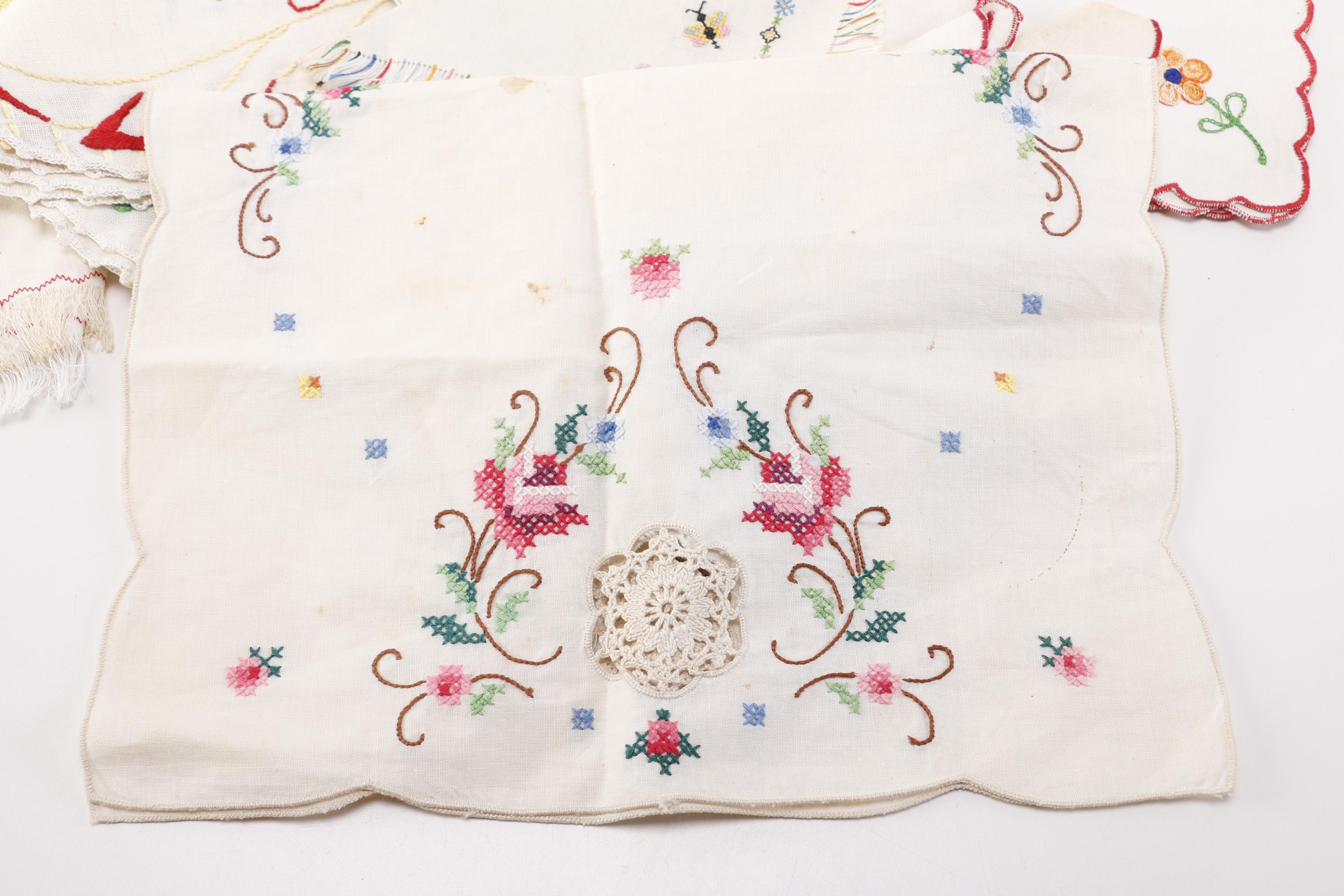 Embroidered Linens