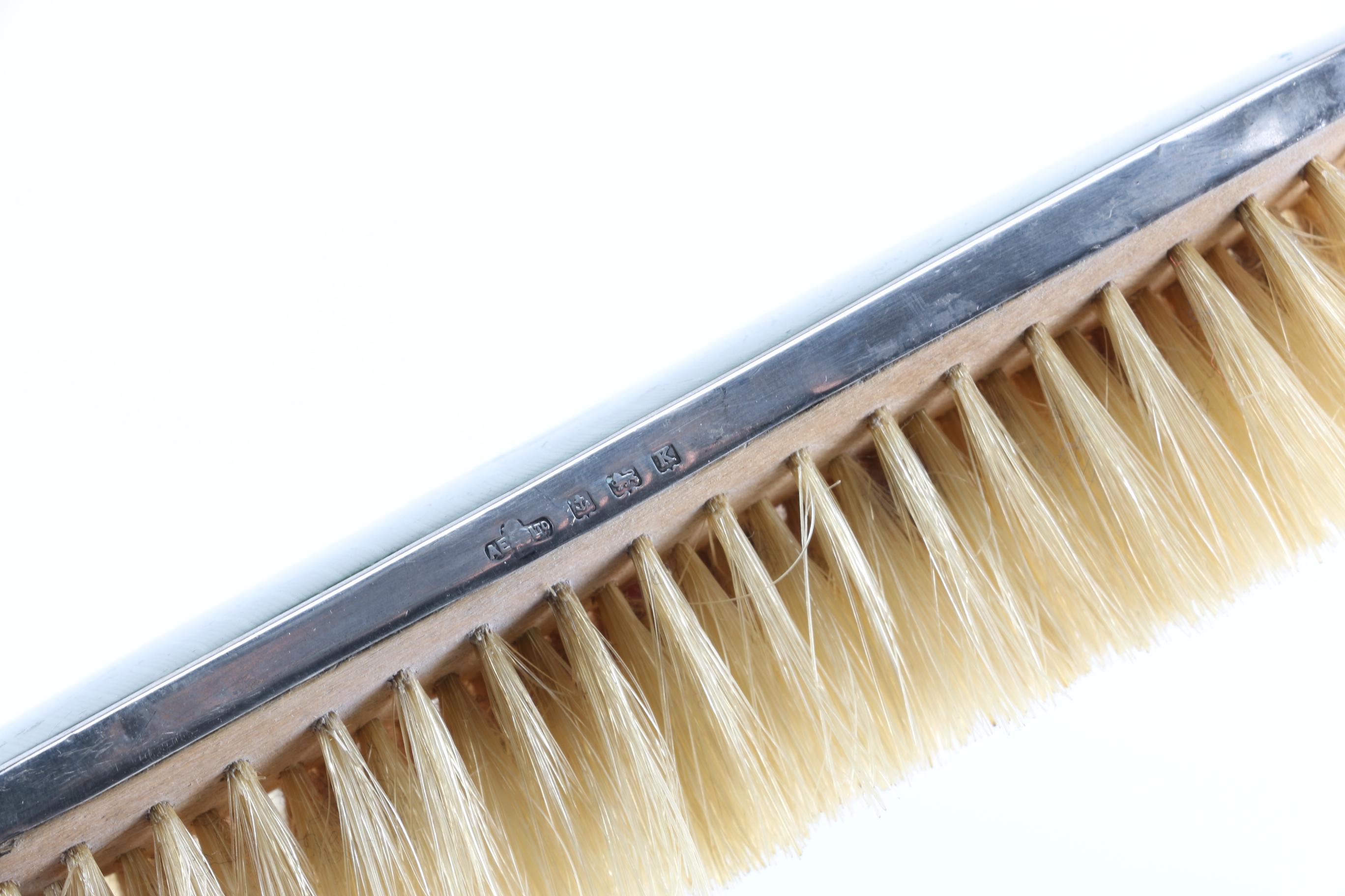 Gorham Sterling Mirror and A.E. Poston & Co. Ltd. Enamel Brush