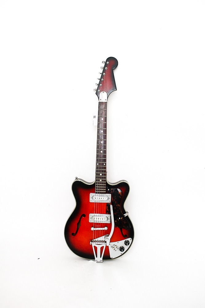 Vintage Japanese Semi-Hollow Body Electric Guitar