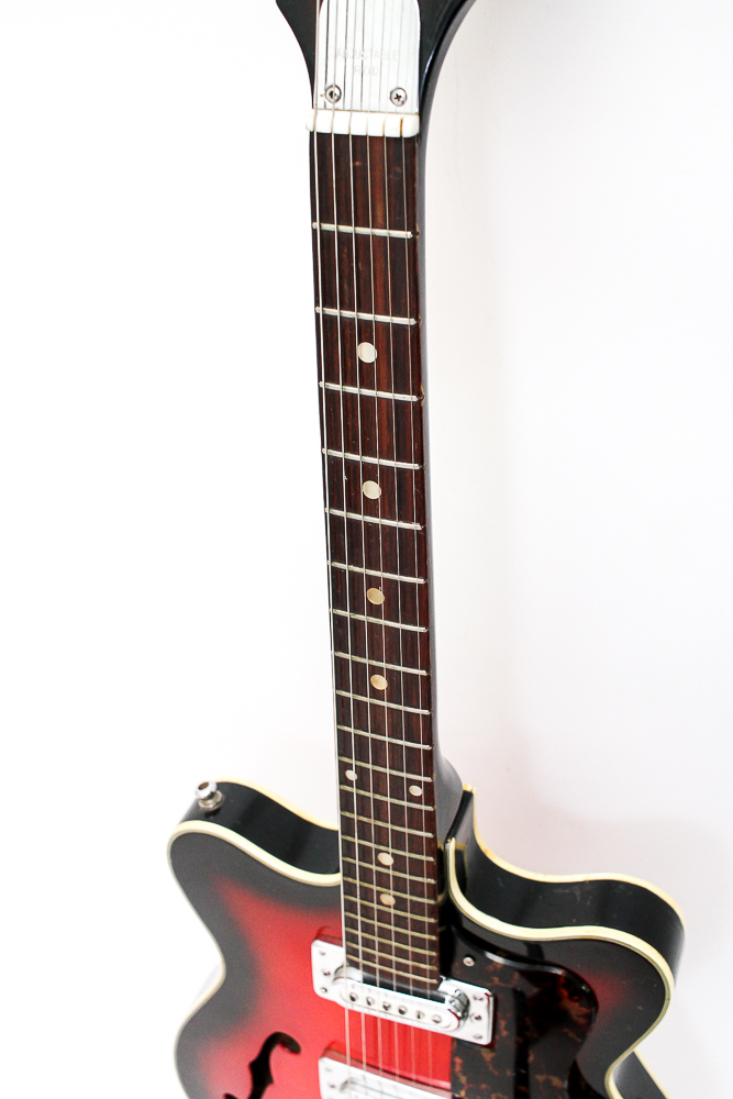 Vintage Japanese Semi-Hollow Body Electric Guitar