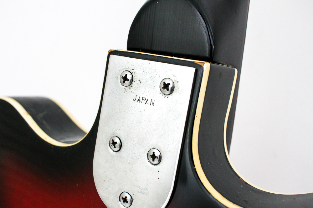 Vintage Japanese Semi-Hollow Body Electric Guitar