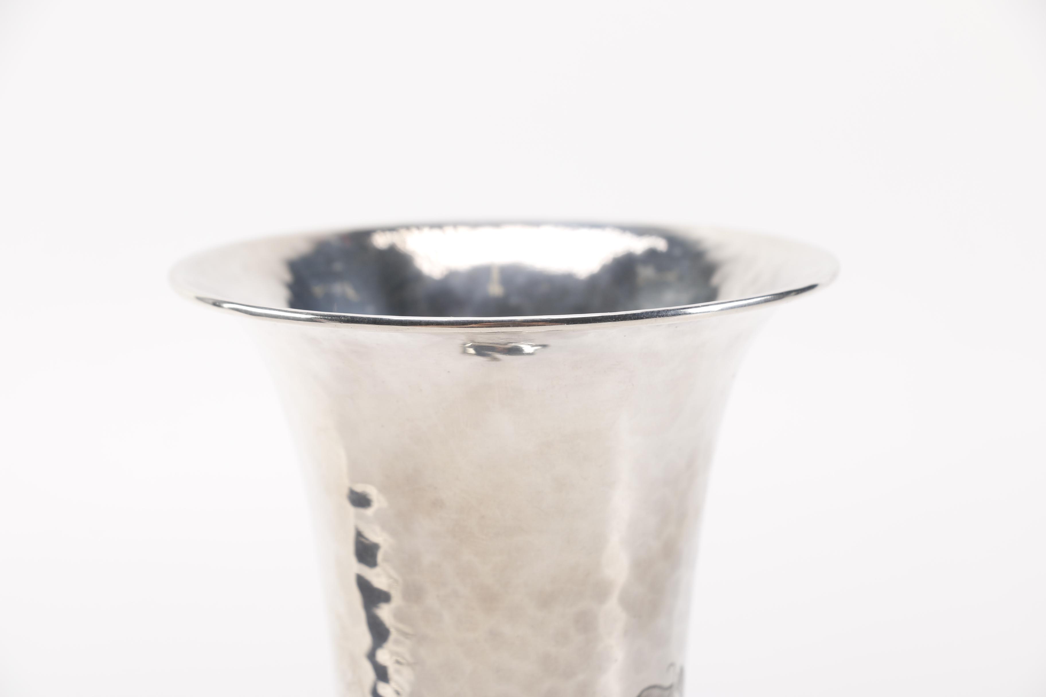 International Silver Co. Hammered Sterling Vase