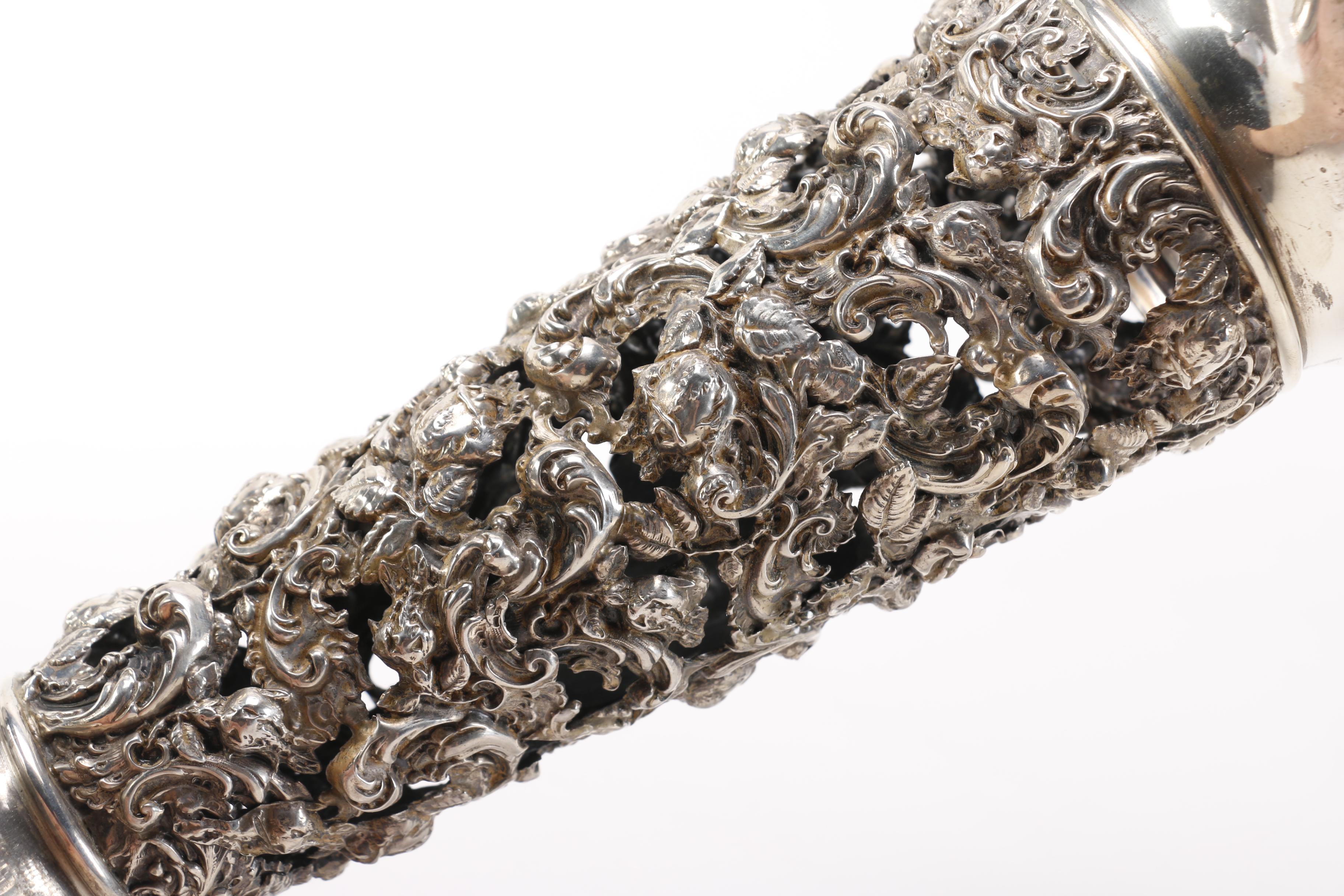 Sterling Silver Pierced Vase