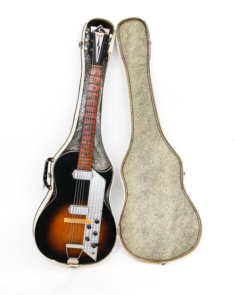 1960s Kay Value Leader Electric Guitar in Sunburst Finish