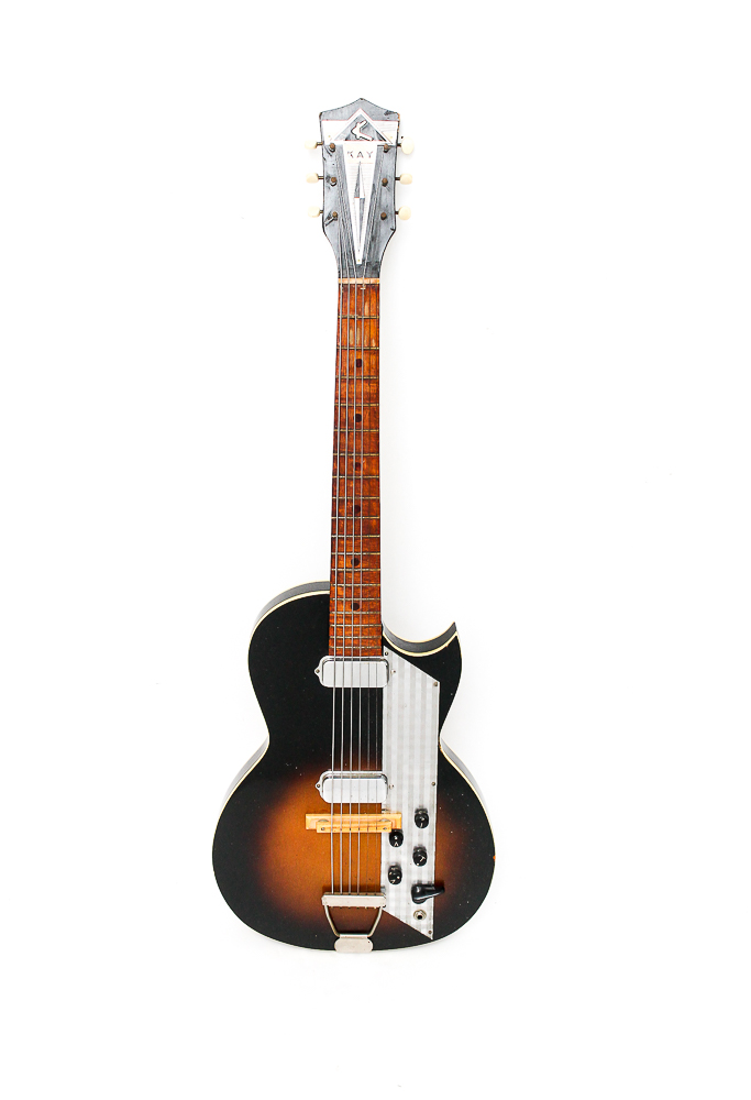 1960s Kay Value Leader Electric Guitar in Sunburst Finish