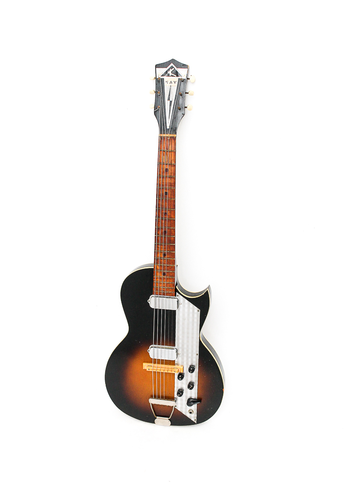 1960s Kay Value Leader Electric Guitar in Sunburst Finish
