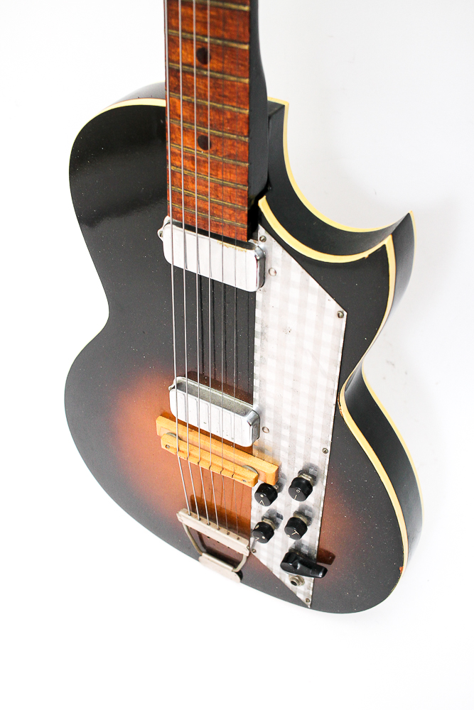 1960s Kay Value Leader Electric Guitar in Sunburst Finish