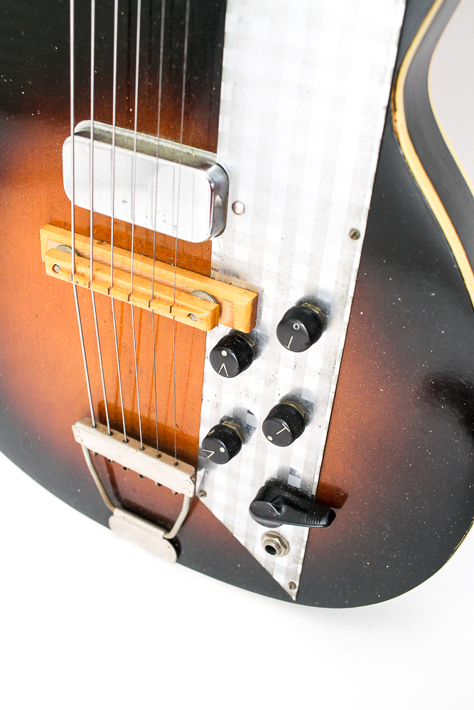 1960s Kay Value Leader Electric Guitar in Sunburst Finish