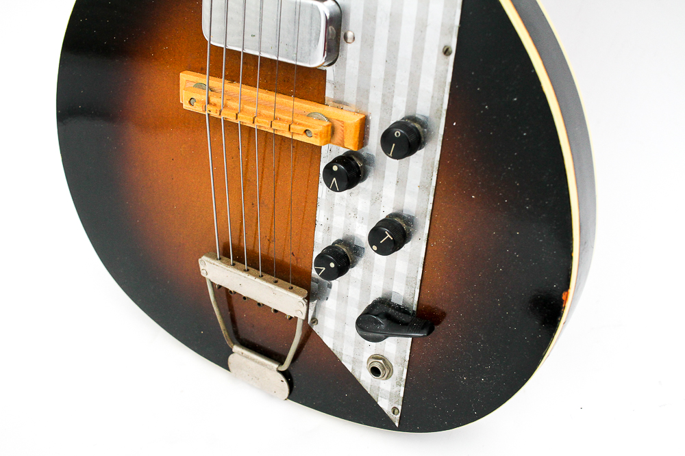 1960s Kay Value Leader Electric Guitar in Sunburst Finish