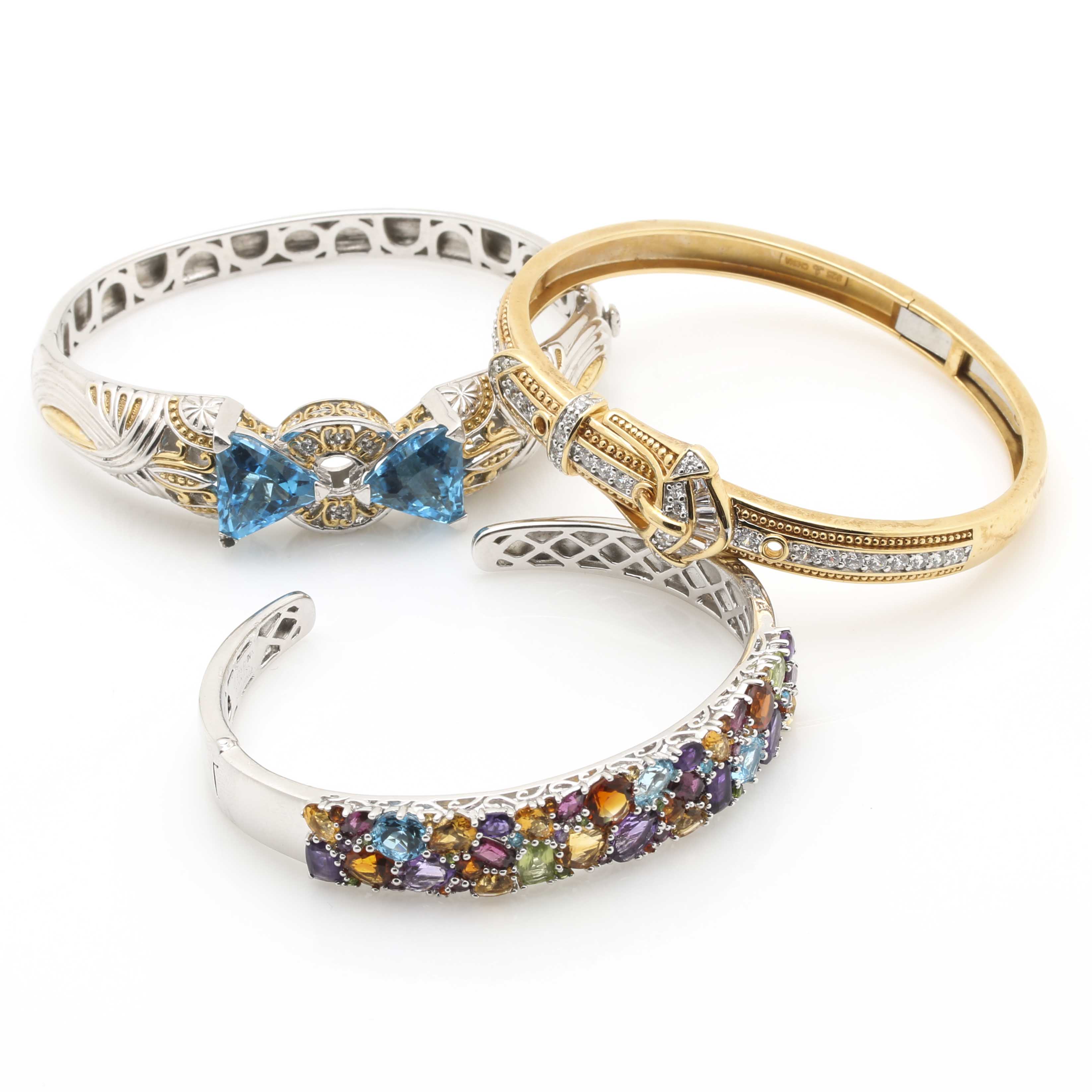 Sterling Silver and Stone Bracelets