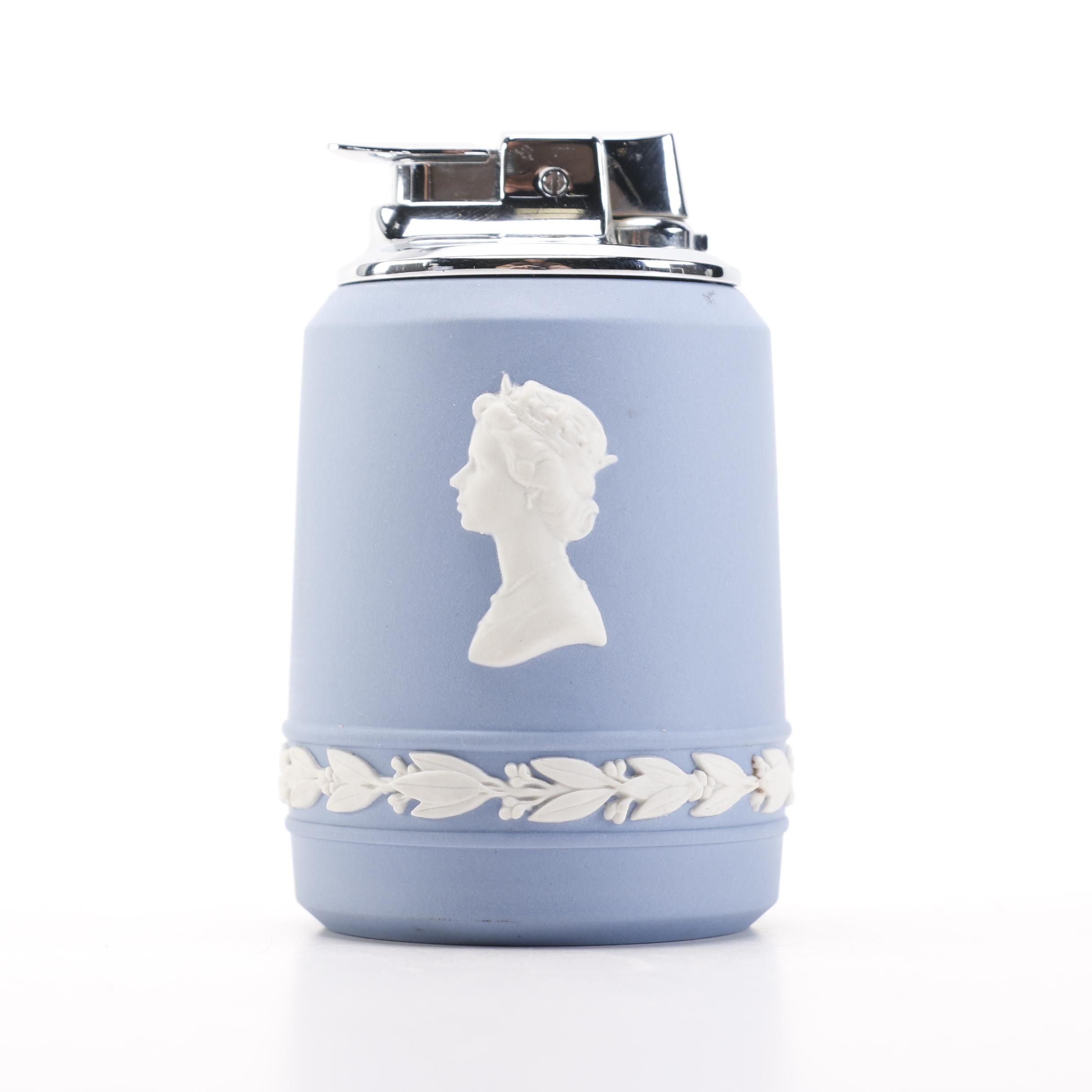 Wedgwood "Jasperware" Cache Pot and Lighter