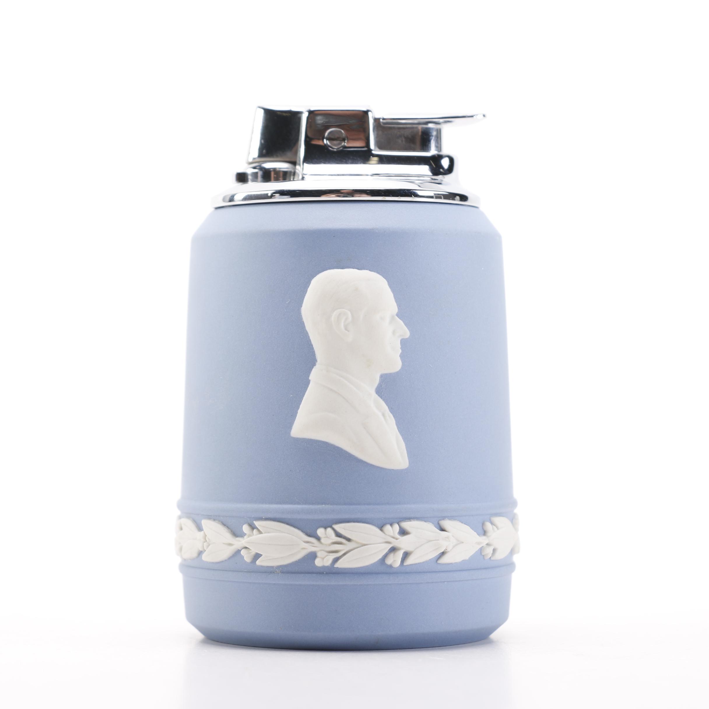 Wedgwood "Jasperware" Cache Pot and Lighter