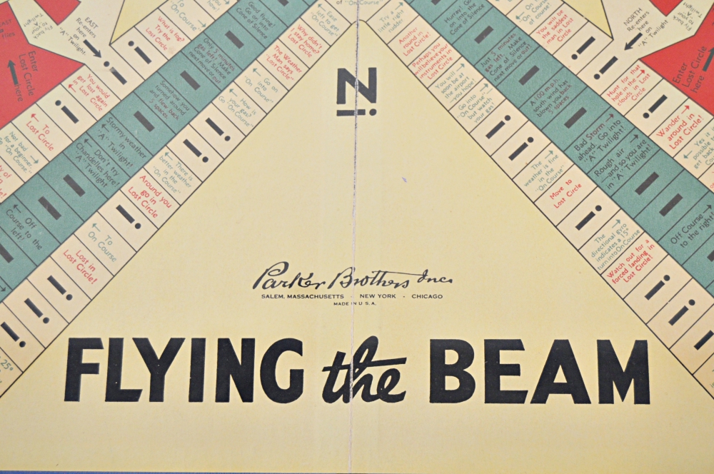 Framed "Flying the Beam" Board Game