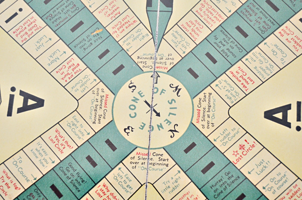 Framed "Flying the Beam" Board Game