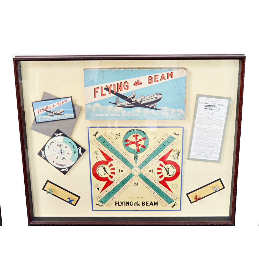 Framed "Flying the Beam" Board Game