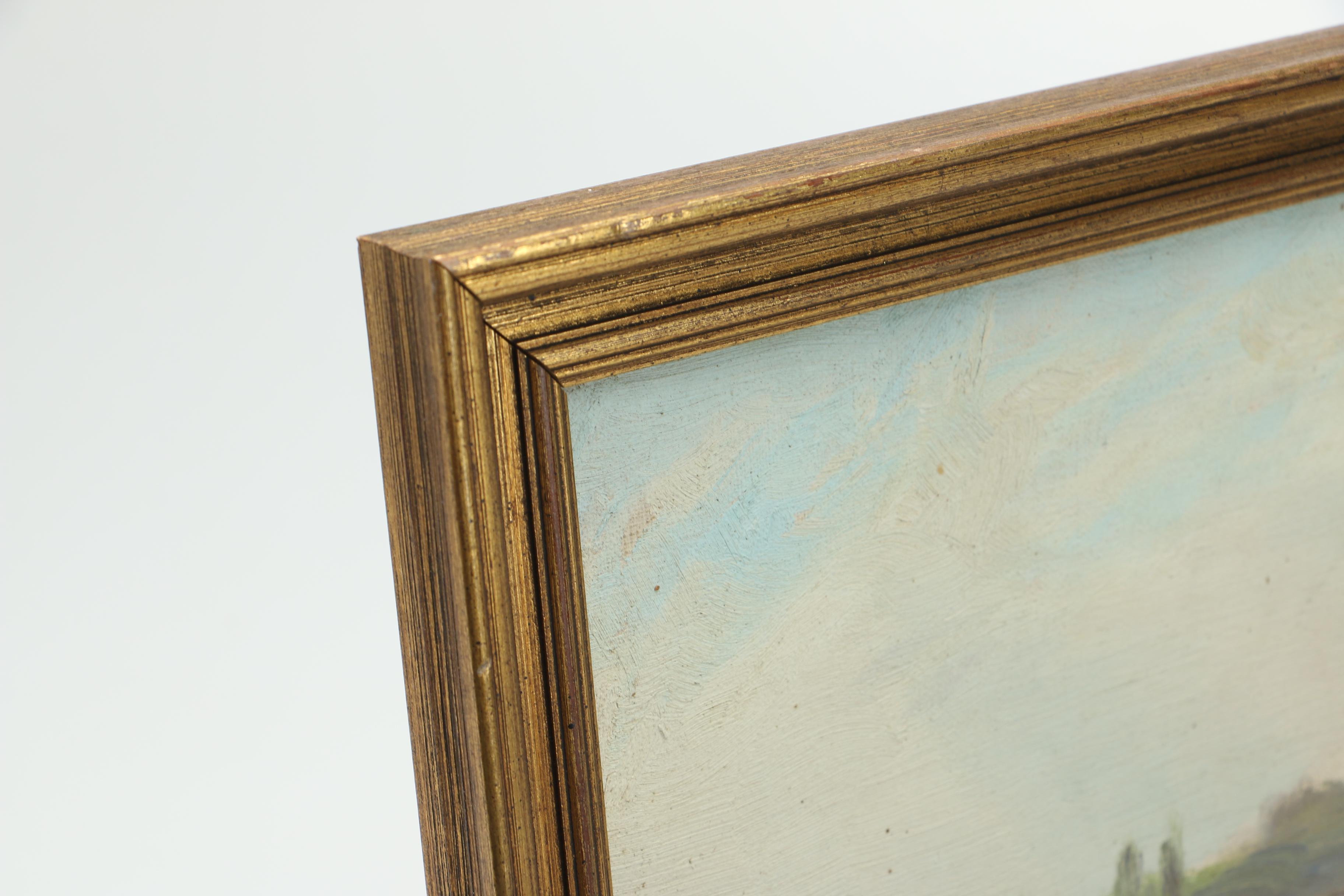 1923 John Franklin Hawkins Oil Painting "Off Newport"