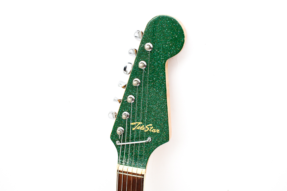 1967 Teisco Tele-Star Guitar in Green Metal Flake Finish