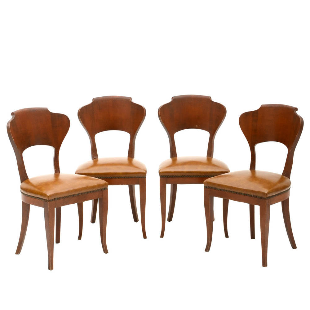Set of Four Biedermeier Style Chairs
