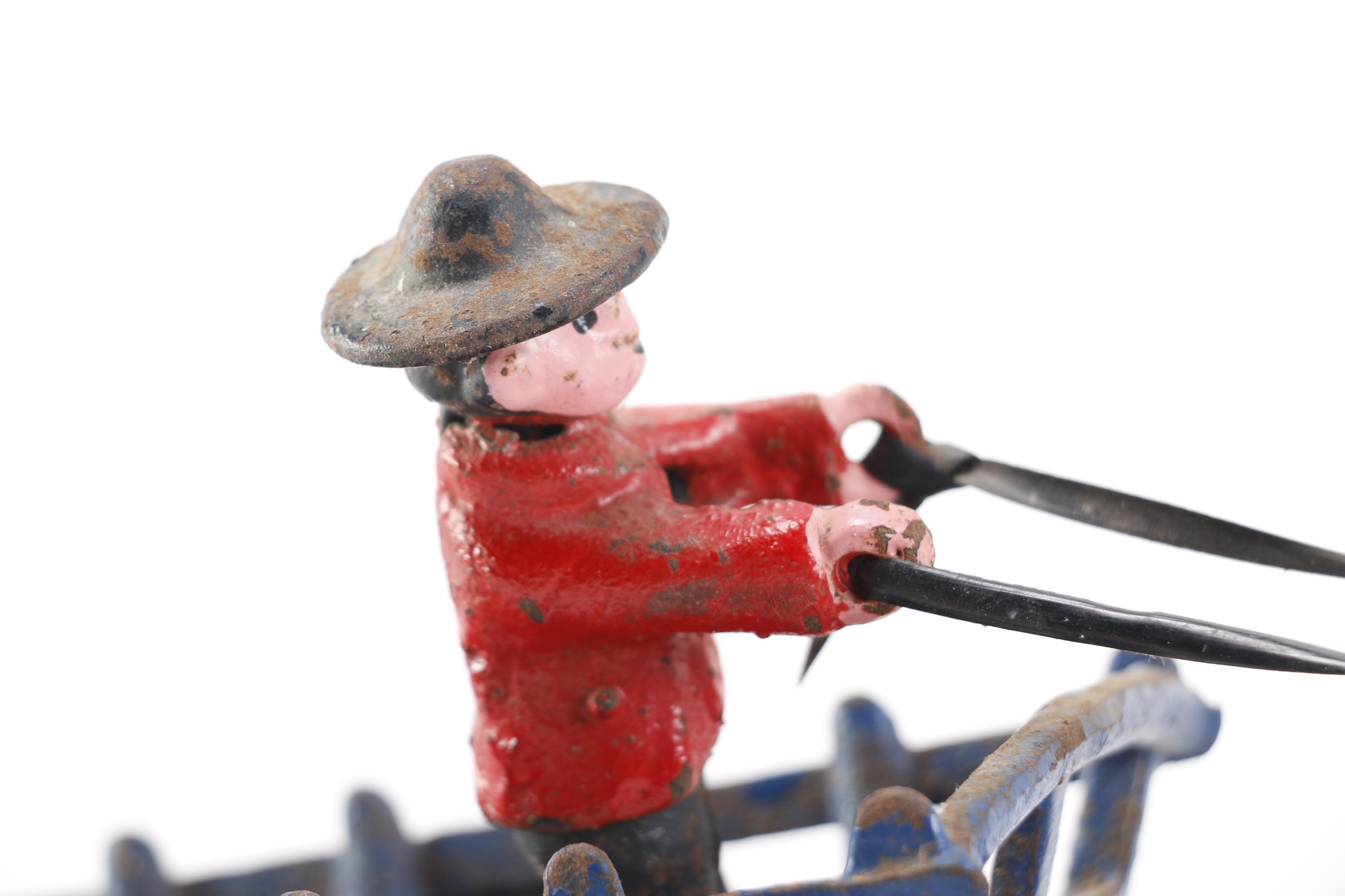 Cart and Donkey Figurine