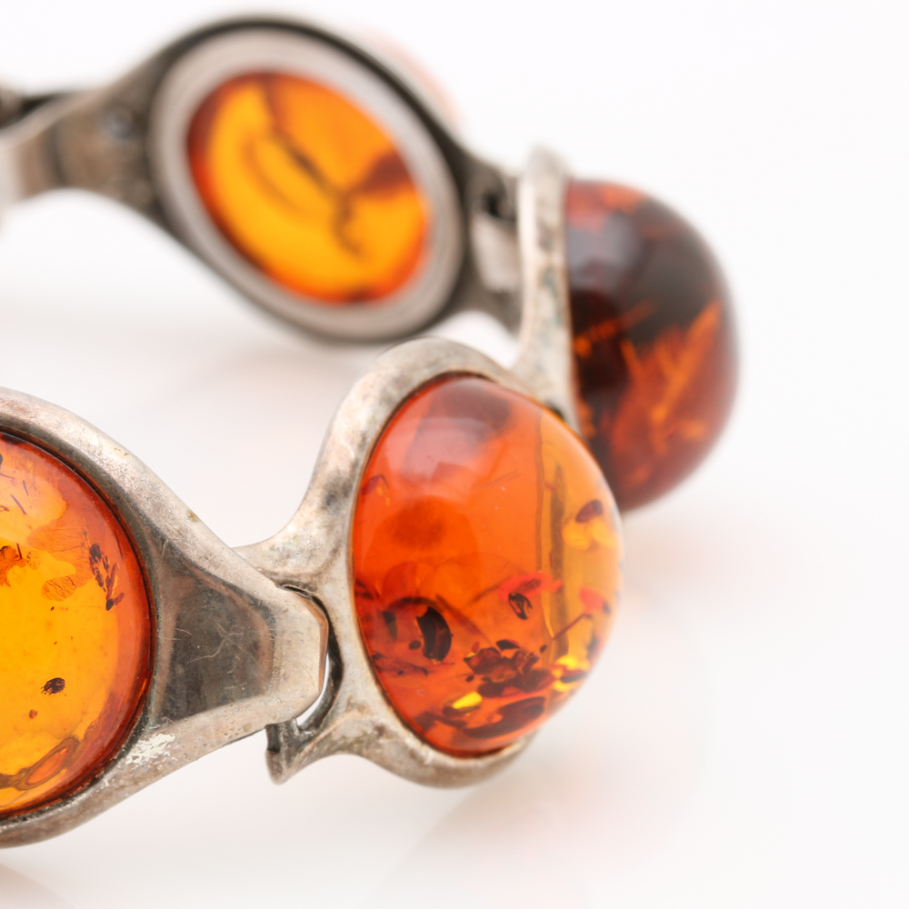 Sterling Silver Amber Jewelry Assortment