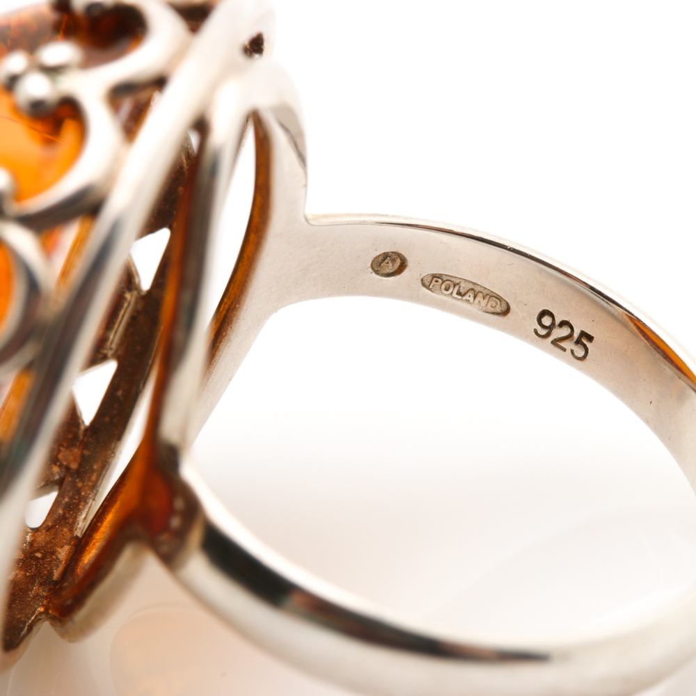 Sterling Silver Amber Jewelry Assortment