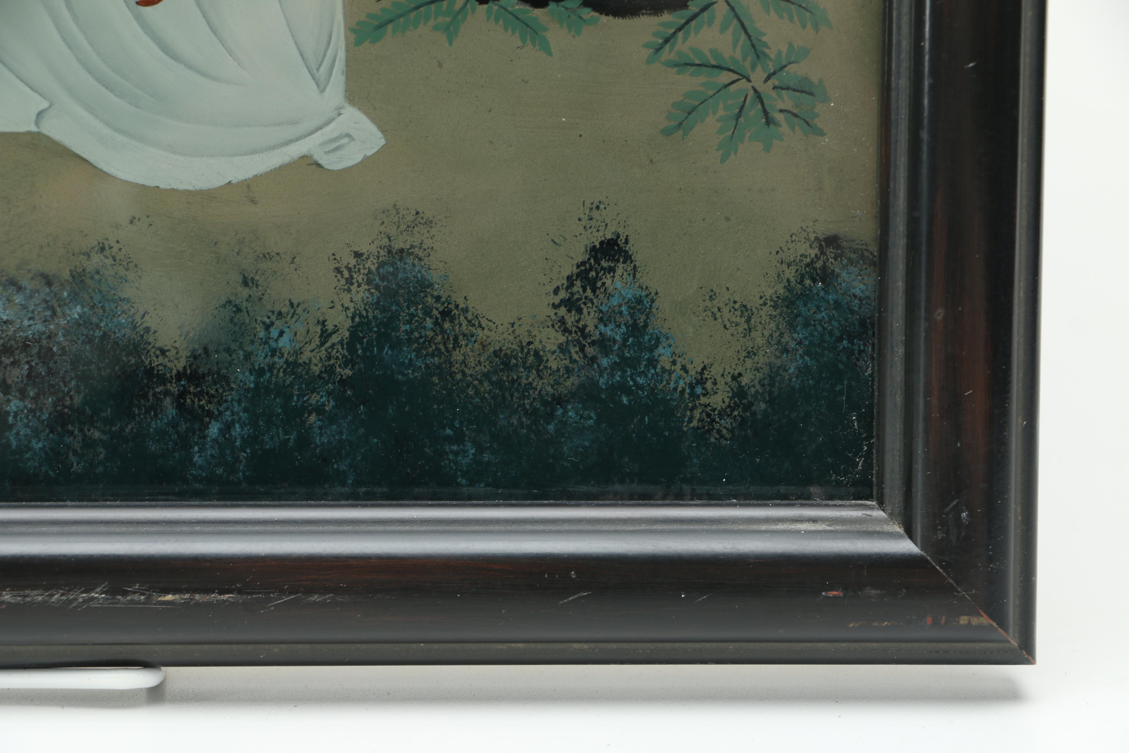 Chinese Eglomisé Reverse Glass Painting
