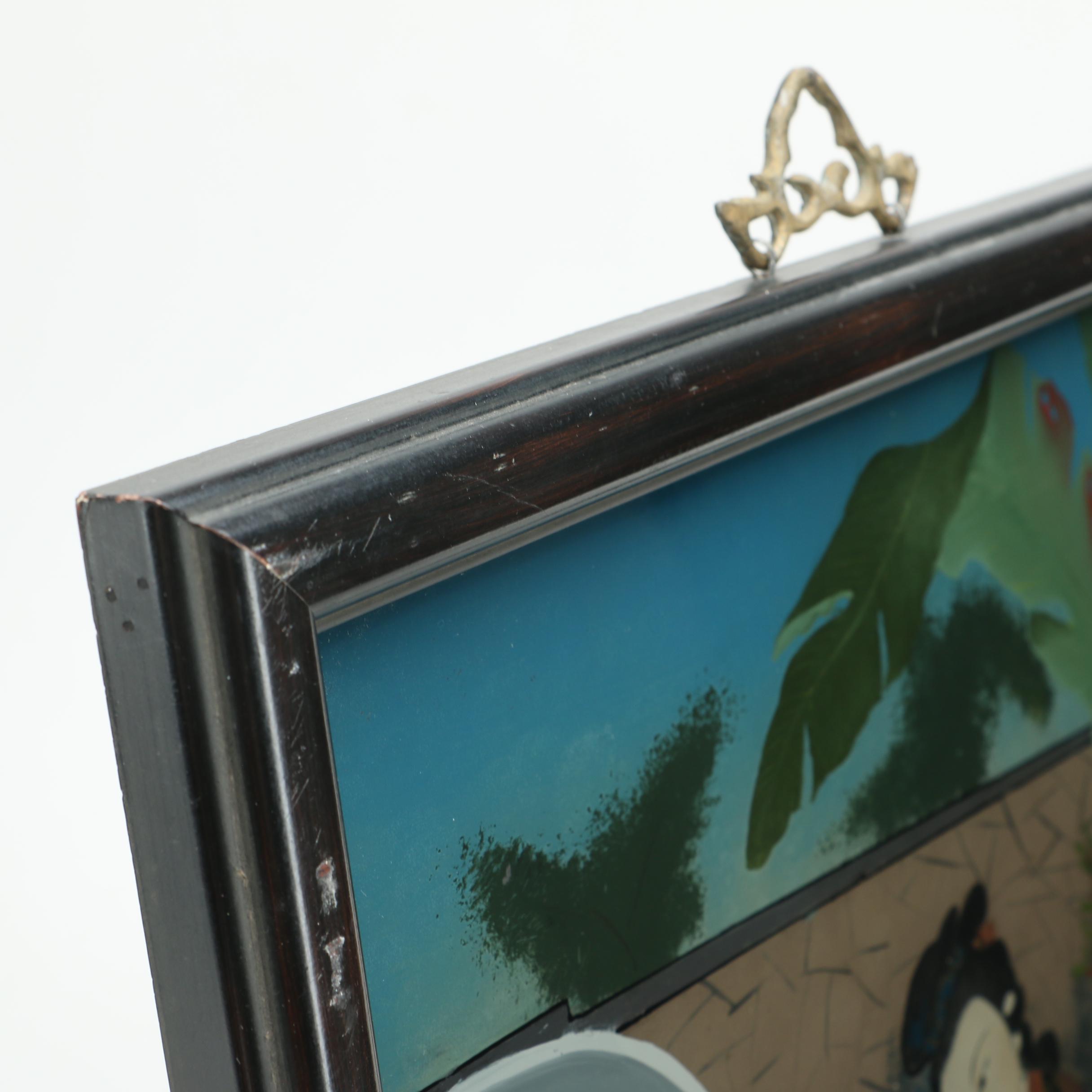 Chinese Eglomisé Reverse Glass Painting