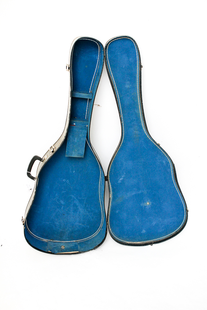 1960s Vintage Silvertone Semi-Hollow Body Electric Guitar, Case