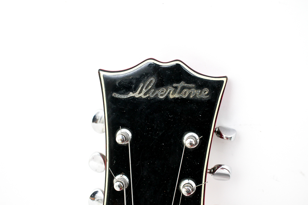 1960s Vintage Silvertone Semi-Hollow Body Electric Guitar, Case