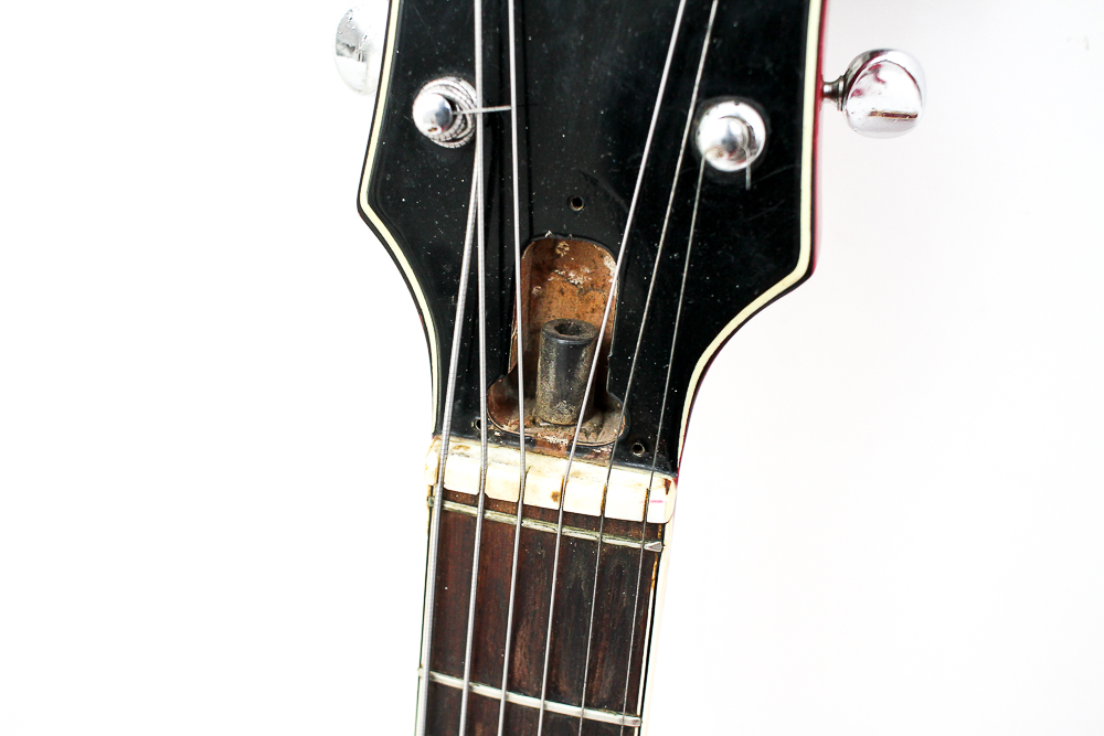 1960s Vintage Silvertone Semi-Hollow Body Electric Guitar, Case