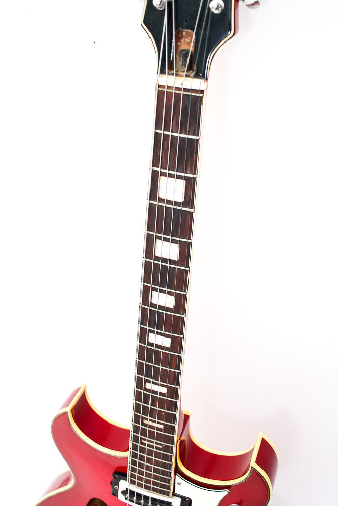 1960s Vintage Silvertone Semi-Hollow Body Electric Guitar, Case