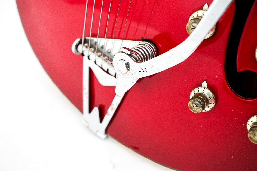 1960s Vintage Silvertone Semi-Hollow Body Electric Guitar, Case