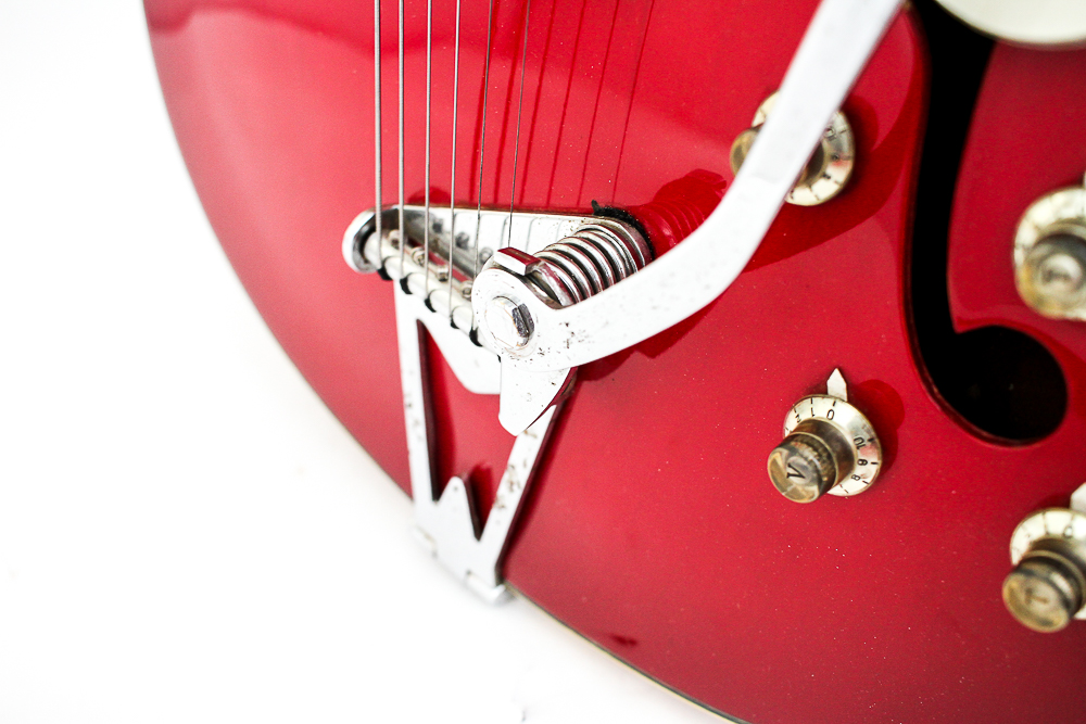 1960s Vintage Silvertone Semi-Hollow Body Electric Guitar, Case