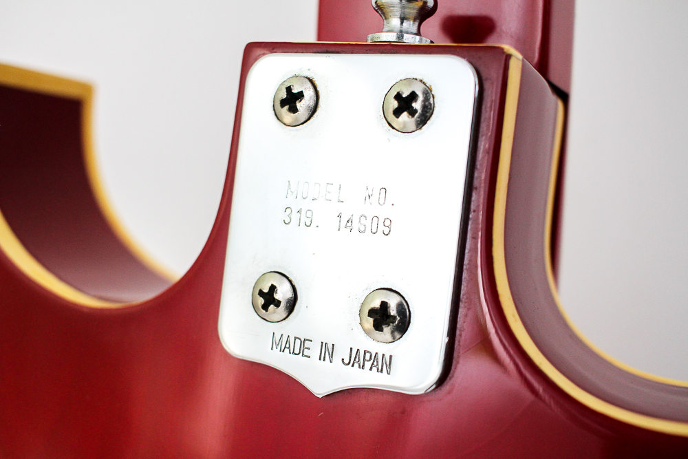 1960s Vintage Silvertone Semi-Hollow Body Electric Guitar, Case