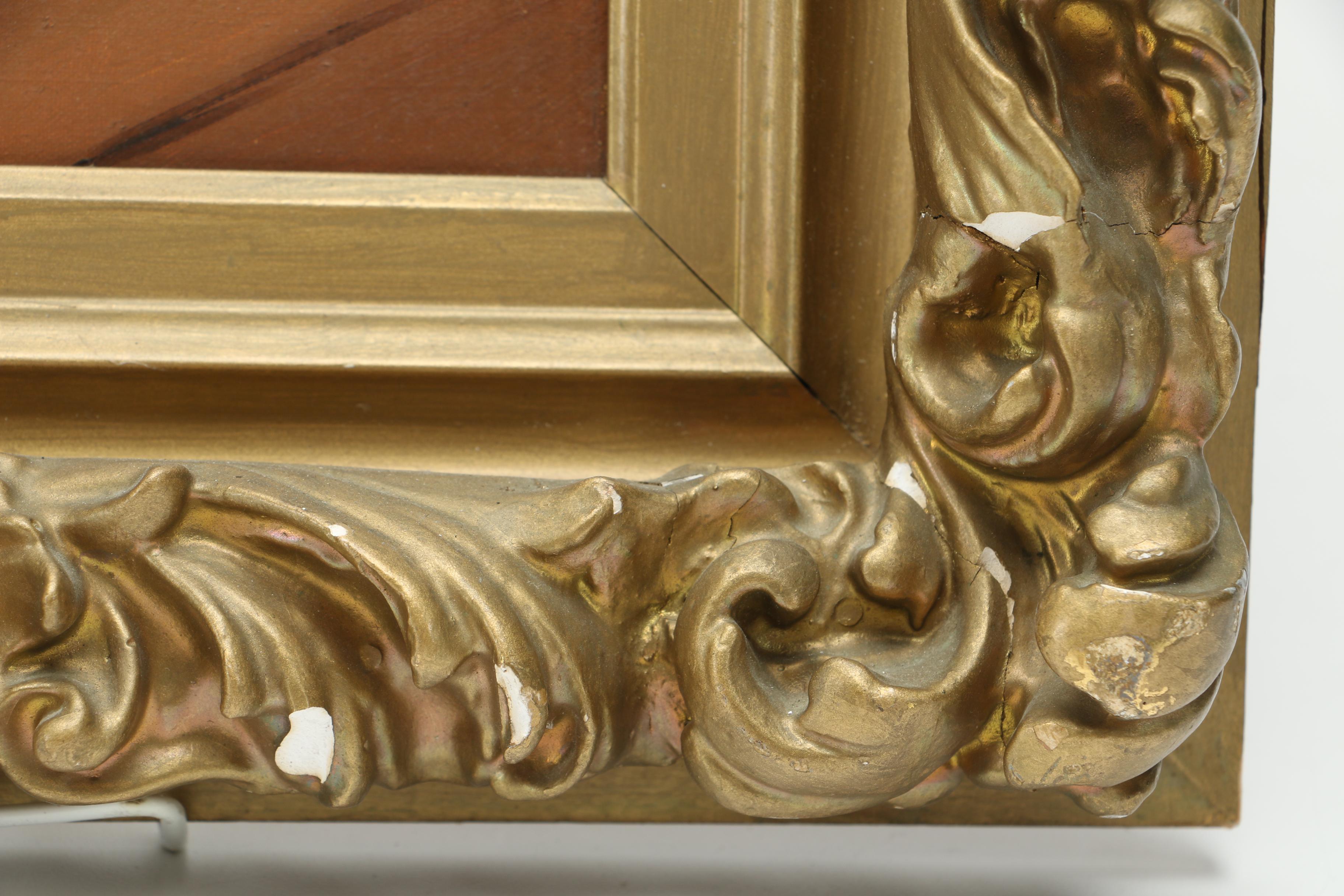 J.H. Brown Oil Painting "The Seashell"