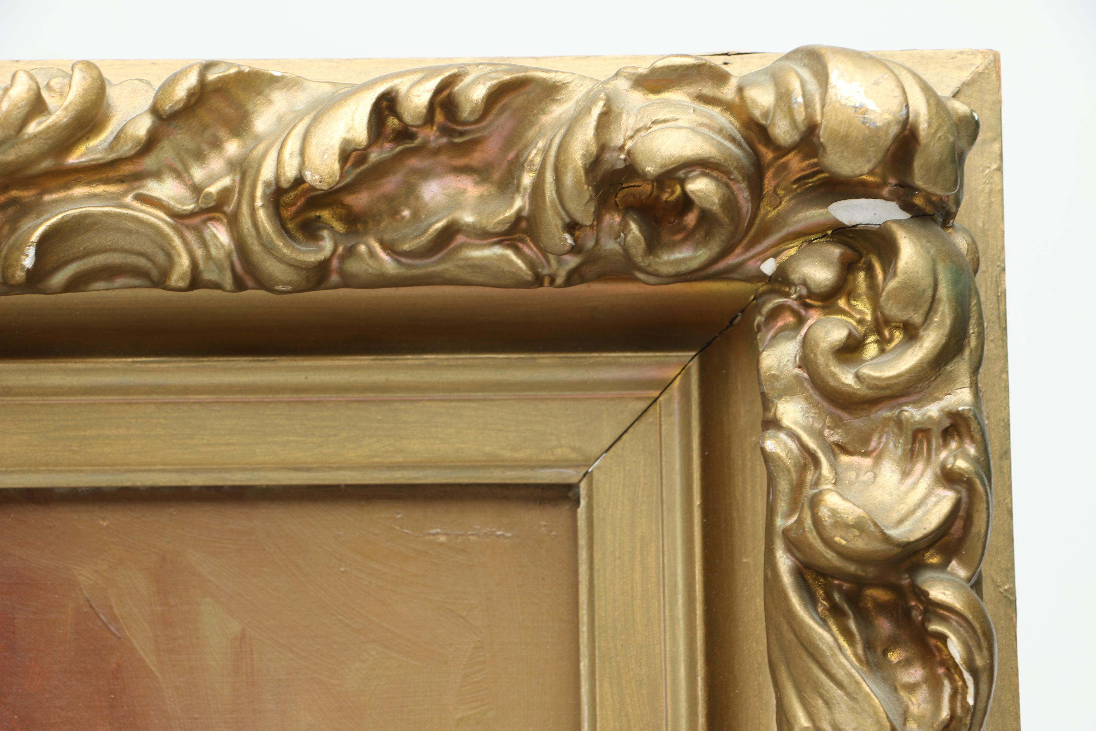 J.H. Brown Oil Painting "The Seashell"