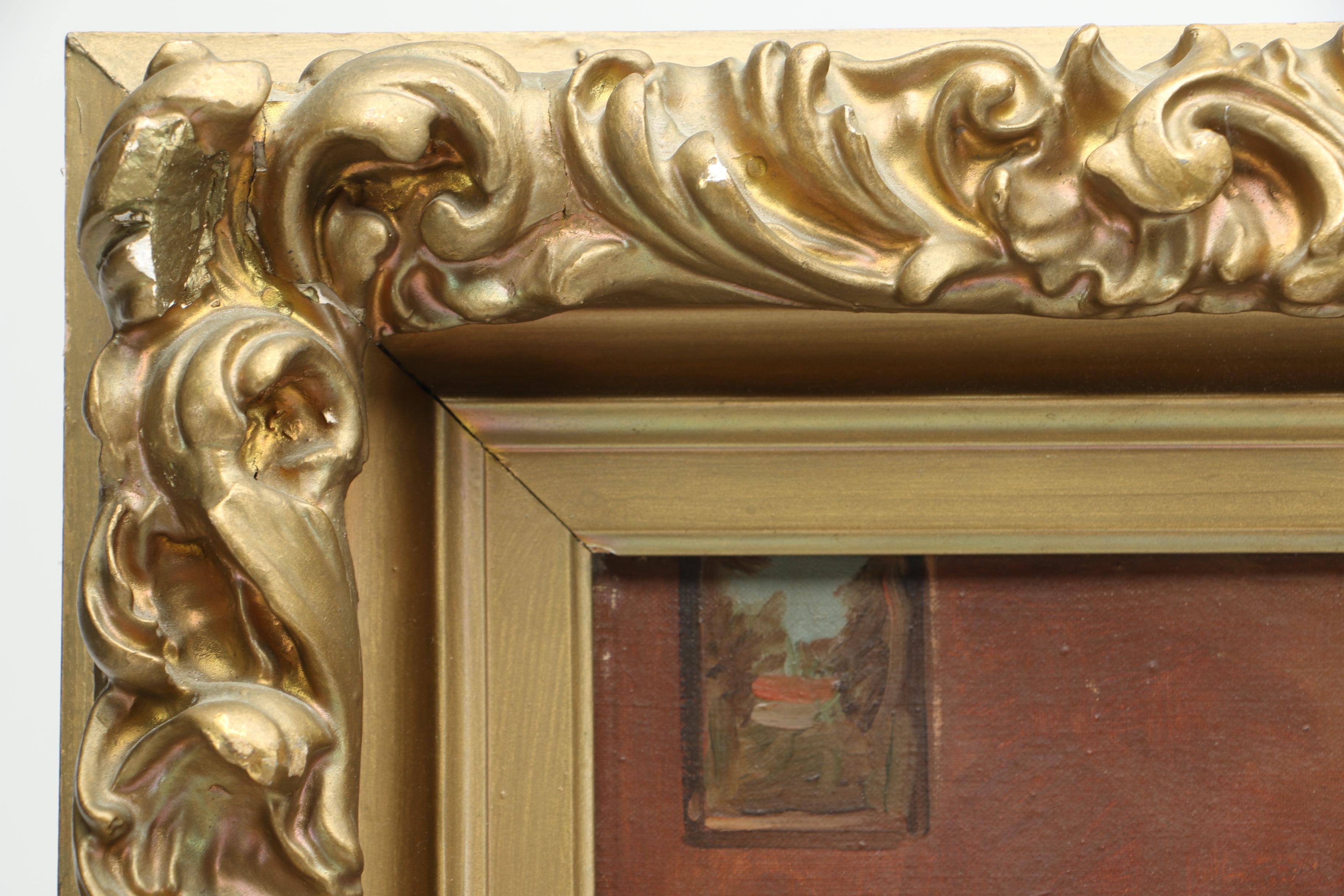 J.H. Brown Oil Painting "The Seashell"