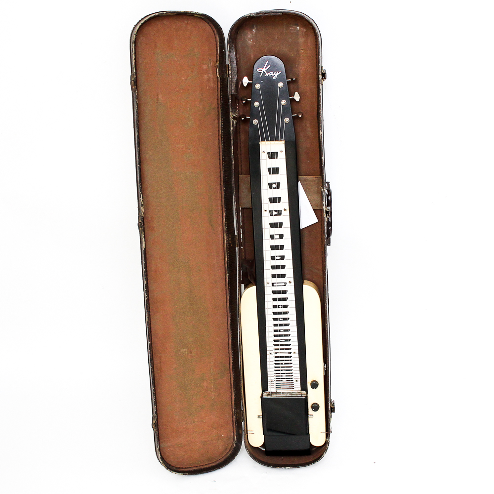 Vintage Kay K155 Professional Hawaiian Lap Steel Guitar Supro Coodercaster Pickup