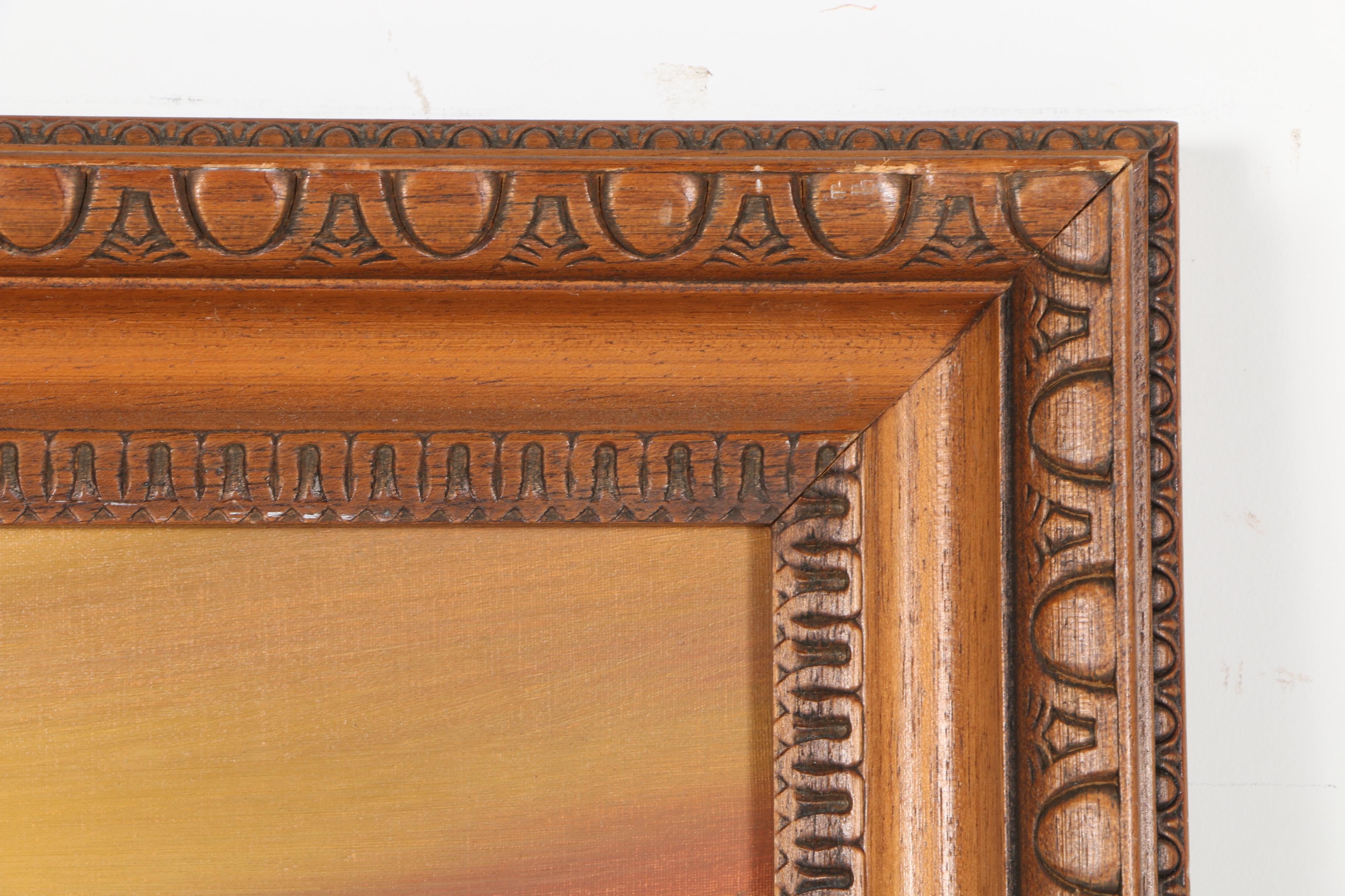 Sunset on Bay Oil On Canvas Painting