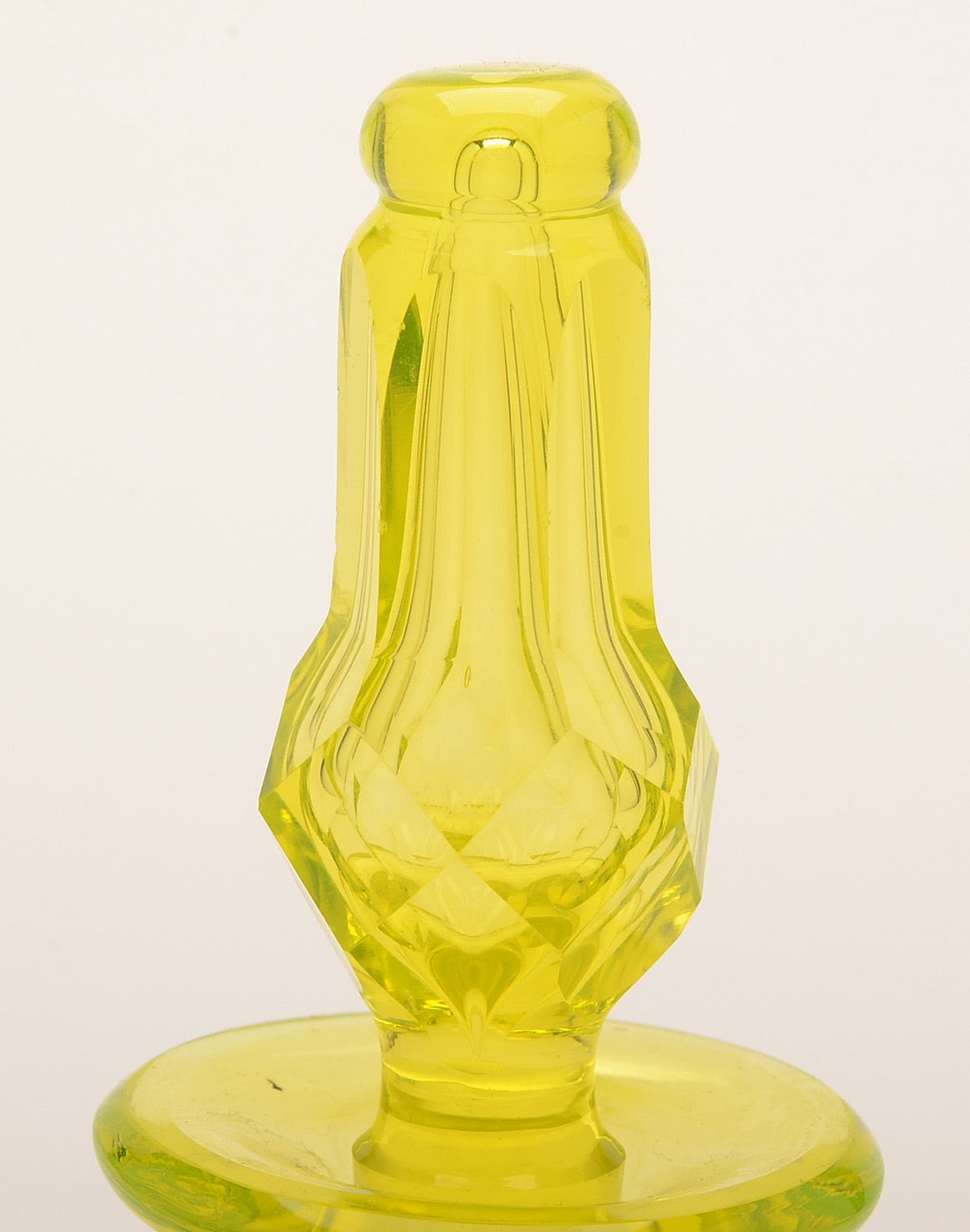 Antique Vaseline Glass Perfume Bottle