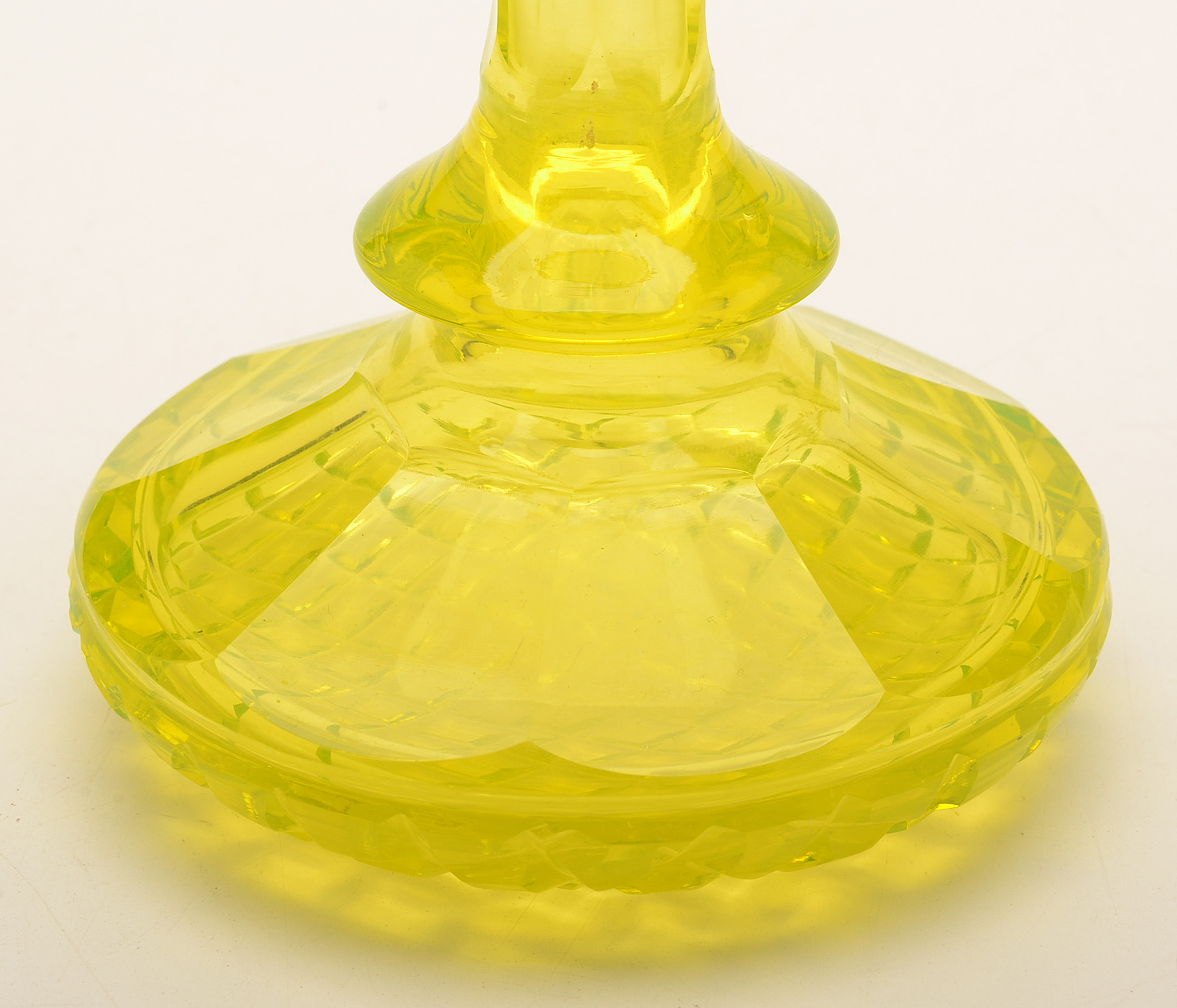 Antique Vaseline Glass Perfume Bottle