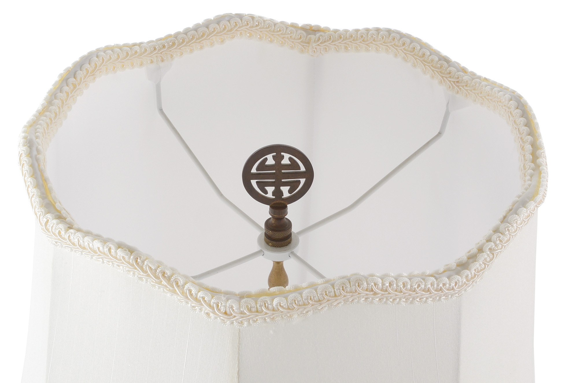 Italian Barovier and Toso Murano Lamp with Shade