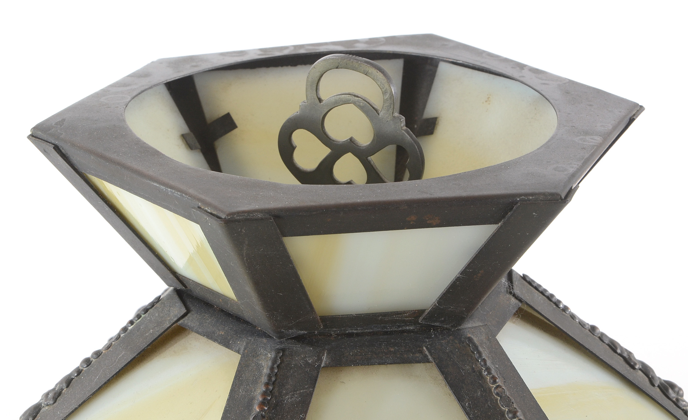 Vintage Slag Glass Table Lamps