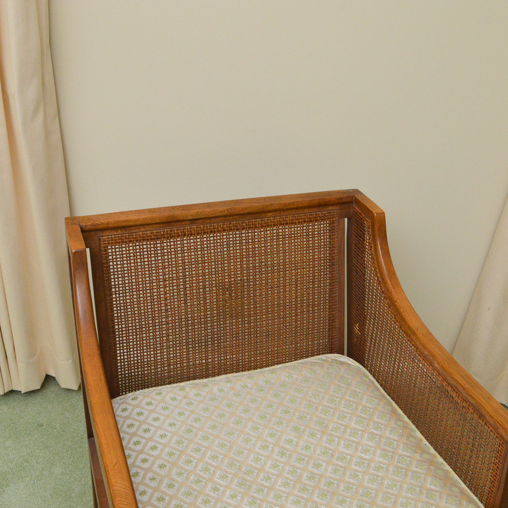 Regency Style Cane Panel Accent Chair